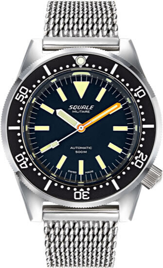 Squale 1521 MILIT.ME20 Militare Polished Steel on Bracelet 1521