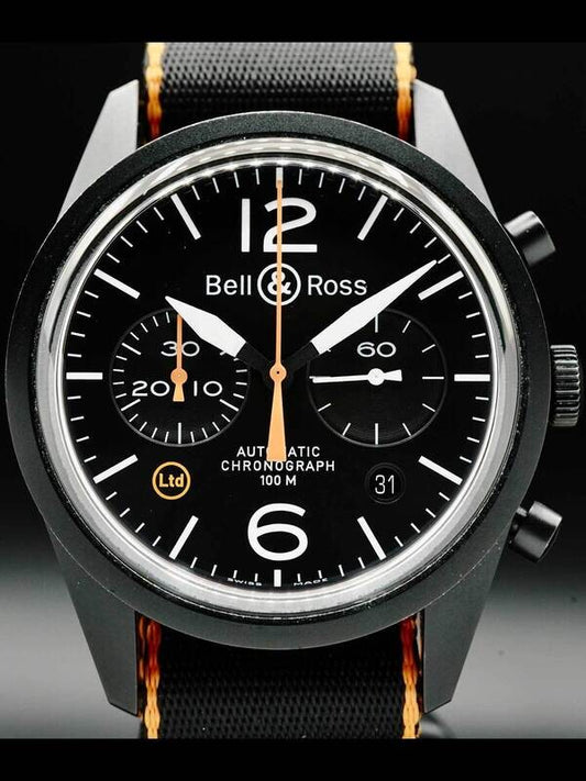 Bell and Ross BRV126-O-CA BR 126 Carbon Orange